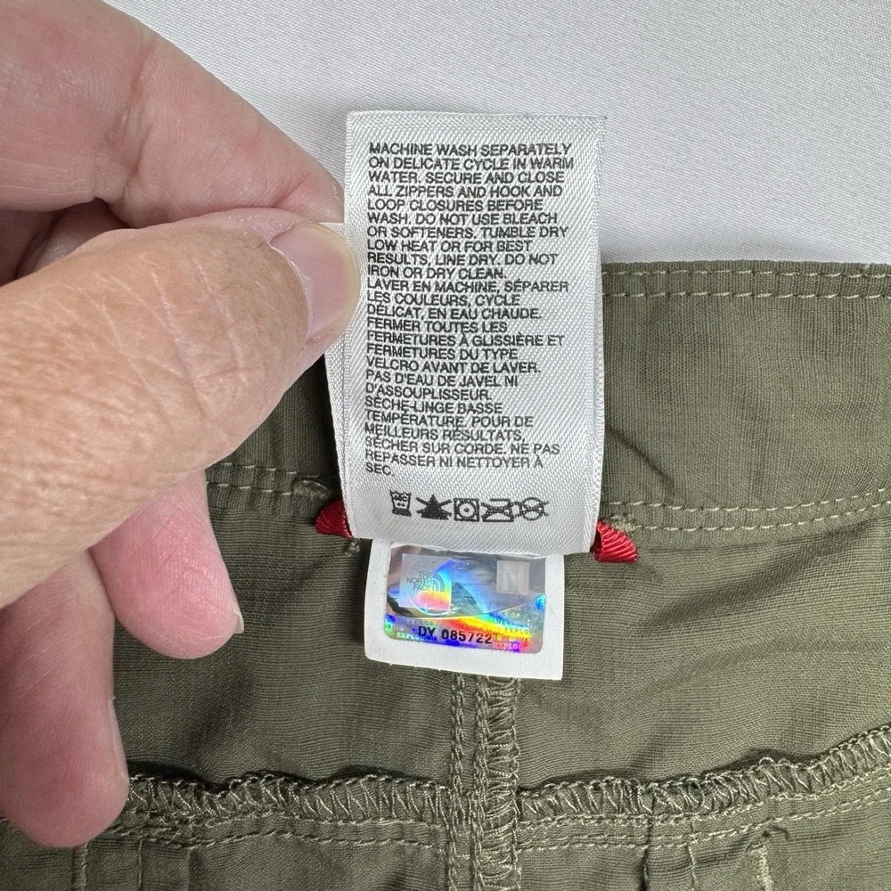 The North Face Convertible Pants Mens 40 x30 Green Hiking Zip Ankle‎ EXCELLENT